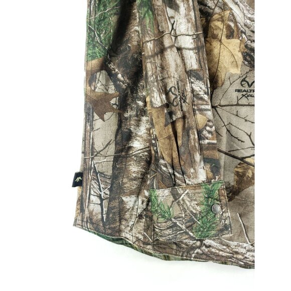 Reversible Realtree Edge Camo and Buck Commander Plaid Flannel Shirt Jacket Mens - Picture 5 of 10